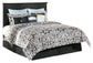 Maribel Queen/Full Panel Headboard with Mirrored Dresser and 2 Nightstands