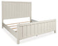 Shaybrock King Panel Bed with Mirrored Dresser