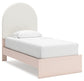 Wistenpine Twin Upholstered Panel Bed with Dresser and 2 Nightstands