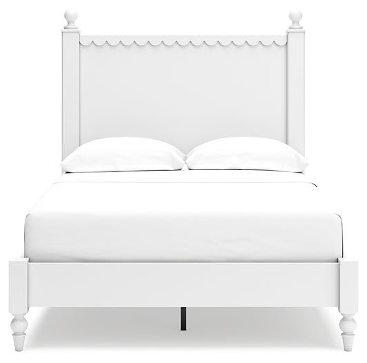 Mollviney Full Panel Bed with 2 Nightstands