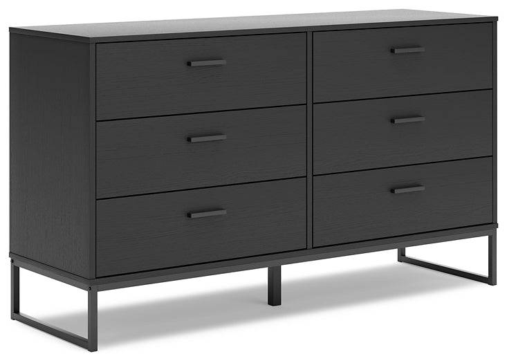 Socalle Twin Platform Bed with Dresser, Chest and Nightstand