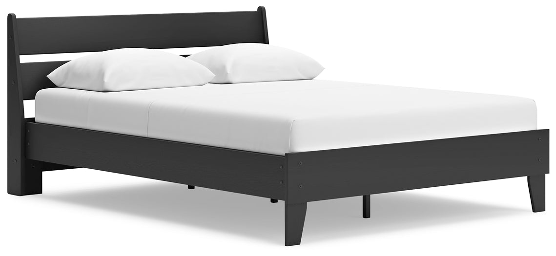 Socalle Queen Panel Platform Bed with Dresser and Nightstand