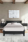 Socalle Queen Panel Platform Bed with 2 Nightstands