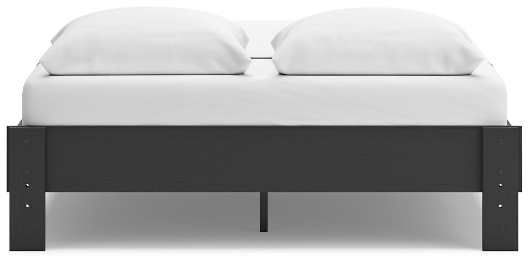 Socalle Queen Platform Bed with 2 Nightstands