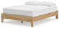 Bermacy Queen Platform Bed with 2 Nightstands