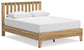 Bermacy Queen Platform Panel Bed with 2 Nightstands