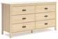 Cabinella Full Platform Panel Bed with Dresser and Chest