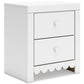 Mollviney Full Panel Headboard with Mirrored Dresser and Nightstand