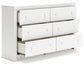 Mollviney Full Panel Storage Bed with Dresser and 2 Nightstands