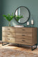 Deanlow Twin Platform Panel Bed with Dresser, Chest and 2 Nightstands