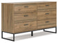 Deanlow Twin Platform Panel Bed with Dresser and Chest