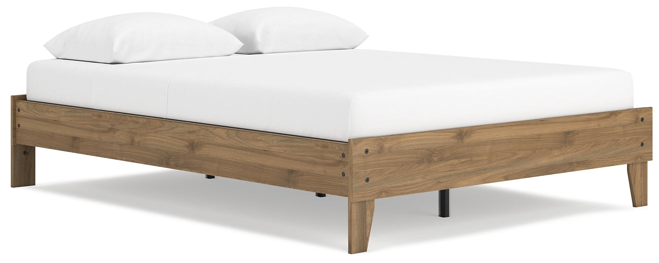 Deanlow Queen Platform Bed with Dresser and Nightstand