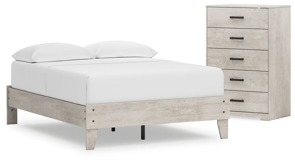 Shawburn Full Platform Bed with Dresser and Chest