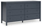 Simmenfort Twin Panel Headboard with Dresser and Chest