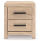 Sanginlane Two Drawer Night Stand