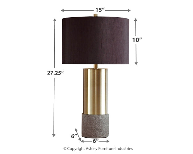 Jacek Metal Table Lamp (2/CN) Milwaukee Furniture of Chicago - Furniture Store in Chicago Serving Humbolt Park, Roscoe Village, Avondale, & Homan Square