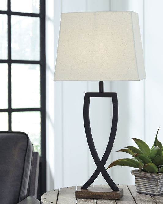 Makara Metal Table Lamp (2/CN) Milwaukee Furniture of Chicago - Furniture Store in Chicago Serving Humbolt Park, Roscoe Village, Avondale, & Homan Square