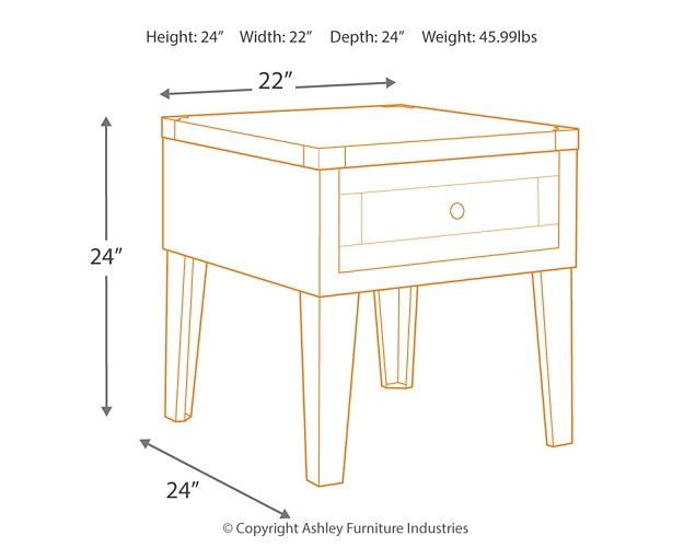 Chazney Rectangular End Table Milwaukee Furniture of Chicago - Furniture Store in Chicago Serving Humbolt Park, Roscoe Village, Avondale, & Homan Square