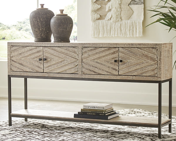 Roanley Console Sofa Table Milwaukee Furniture of Chicago - Furniture Store in Chicago Serving Humbolt Park, Roscoe Village, Avondale, & Homan Square