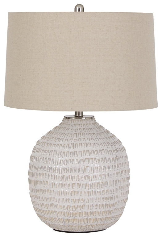 Jamon Ceramic Table Lamp (1/CN) Milwaukee Furniture of Chicago - Furniture Store in Chicago Serving Humbolt Park, Roscoe Village, Avondale, & Homan Square