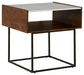 Rusitori Rectangular End Table Milwaukee Furniture of Chicago - Furniture Store in Chicago Serving Humbolt Park, Roscoe Village, Avondale, & Homan Square