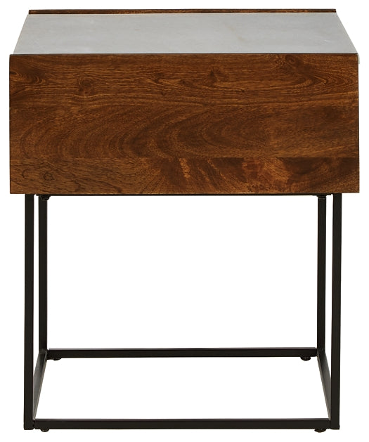 Rusitori Rectangular End Table Milwaukee Furniture of Chicago - Furniture Store in Chicago Serving Humbolt Park, Roscoe Village, Avondale, & Homan Square