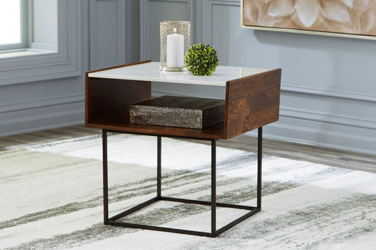 Rusitori Rectangular End Table Milwaukee Furniture of Chicago - Furniture Store in Chicago Serving Humbolt Park, Roscoe Village, Avondale, & Homan Square