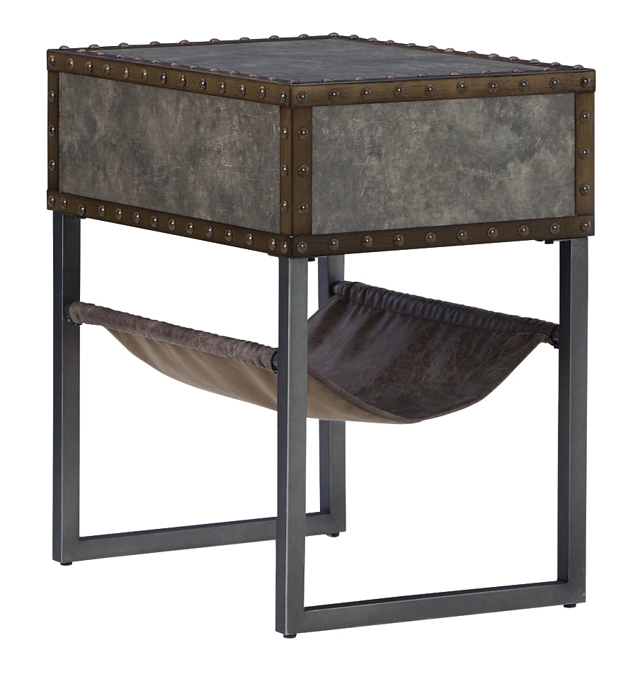 Derrylin Chair Side End Table Milwaukee Furniture of Chicago - Furniture Store in Chicago Serving Humbolt Park, Roscoe Village, Avondale, & Homan Square