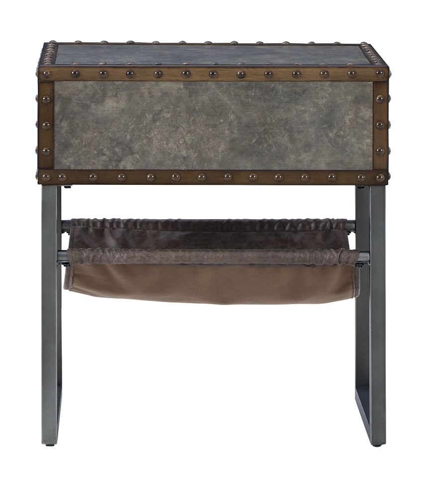 Derrylin Chair Side End Table Milwaukee Furniture of Chicago - Furniture Store in Chicago Serving Humbolt Park, Roscoe Village, Avondale, & Homan Square