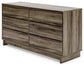 Shallifer Six Drawer Dresser Milwaukee Furniture of Chicago - Furniture Store in Chicago Serving Humbolt Park, Roscoe Village, Avondale, & Homan Square