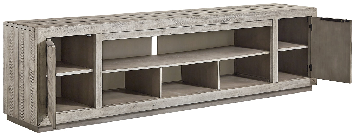 Naydell XL TV Stand w/Fireplace Option Milwaukee Furniture of Chicago - Furniture Store in Chicago Serving Humbolt Park, Roscoe Village, Avondale, & Homan Square