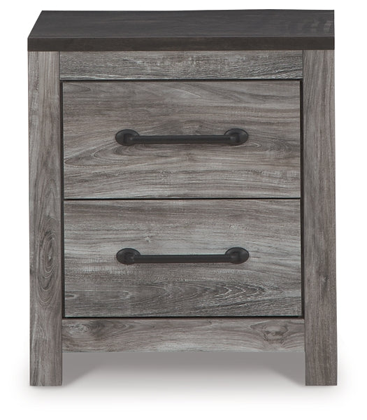 Bronyan Two Drawer Night Stand Milwaukee Furniture of Chicago - Furniture Store in Chicago Serving Humbolt Park, Roscoe Village, Avondale, & Homan Square