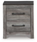 Bronyan Two Drawer Night Stand Milwaukee Furniture of Chicago - Furniture Store in Chicago Serving Humbolt Park, Roscoe Village, Avondale, & Homan Square