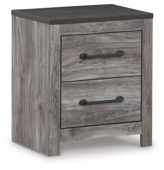 Bronyan Two Drawer Night Stand Milwaukee Furniture of Chicago - Furniture Store in Chicago Serving Humbolt Park, Roscoe Village, Avondale, & Homan Square