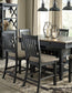 Tyler Creek Counter Height Dining Table and 4 Barstools Milwaukee Furniture of Chicago - Furniture Store in Chicago Serving Humbolt Park, Roscoe Village, Avondale, & Homan Square