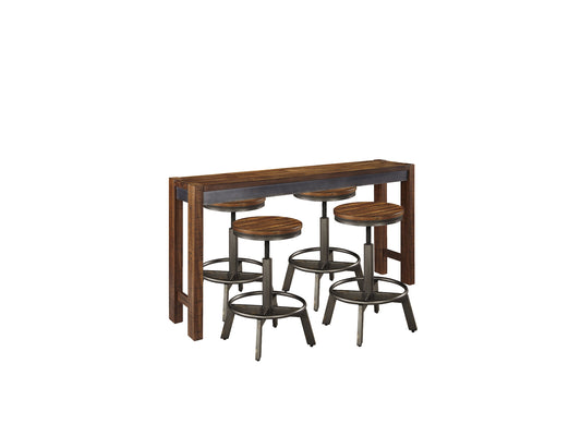 Torjin Counter Height Dining Table and 4 Barstools Milwaukee Furniture of Chicago - Furniture Store in Chicago Serving Humbolt Park, Roscoe Village, Avondale, & Homan Square