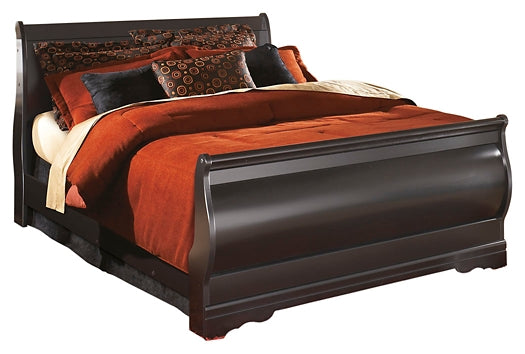 Huey Vineyard Twin Sleigh Bed with Mirrored Dresser and 2 Nightstands Milwaukee Furniture of Chicago - Furniture Store in Chicago Serving Humbolt Park, Roscoe Village, Avondale, & Homan Square