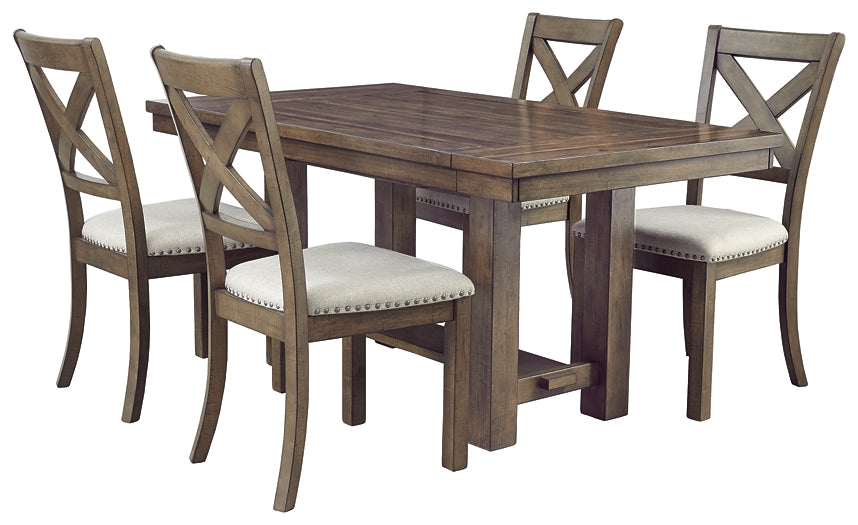 Moriville Dining Table and 4 Chairs Milwaukee Furniture of Chicago - Furniture Store in Chicago Serving Humbolt Park, Roscoe Village, Avondale, & Homan Square