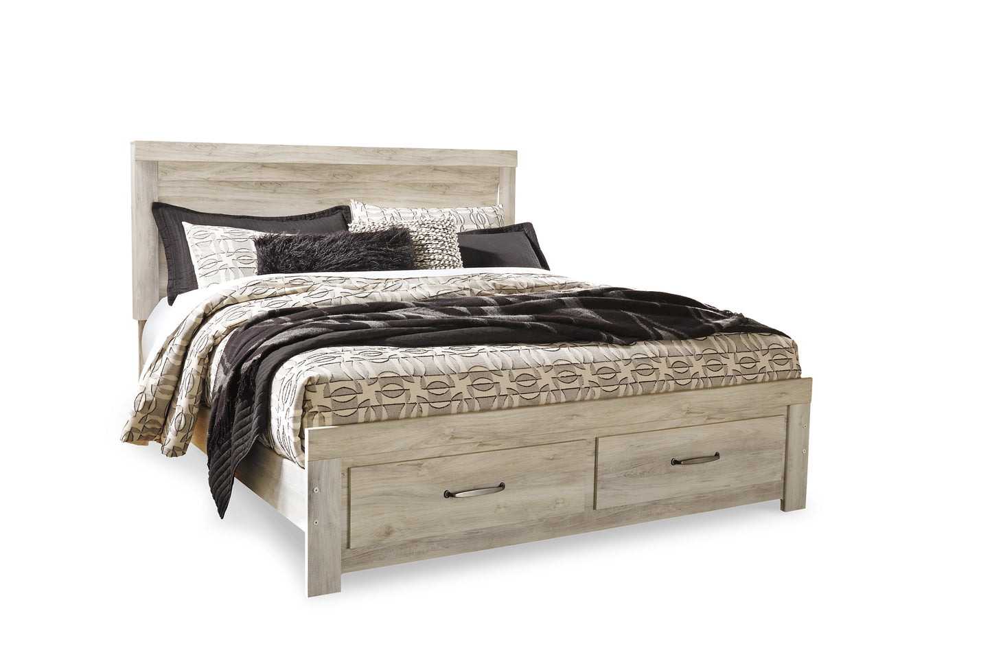 Bellaby Queen Platform Bed with 2 Storage Drawers with Mirrored Dresser Milwaukee Furniture of Chicago - Furniture Store in Chicago Serving Humbolt Park, Roscoe Village, Avondale, & Homan Square