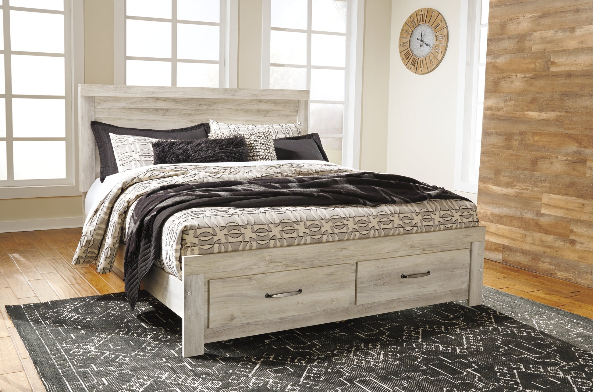 Bellaby Queen Platform Bed with 2 Storage Drawers with Mirrored Dresser Milwaukee Furniture of Chicago - Furniture Store in Chicago Serving Humbolt Park, Roscoe Village, Avondale, & Homan Square