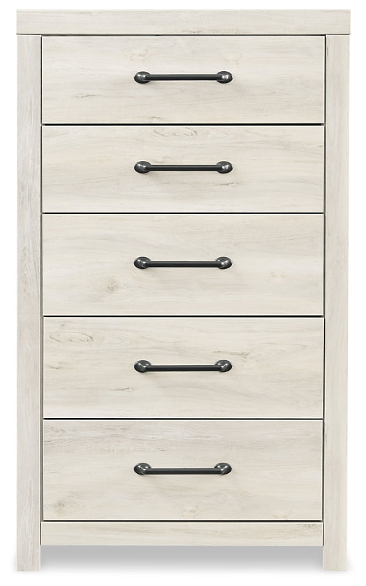 Cambeck Queen Panel Bed with 2 Storage Drawers with Mirrored Dresser, Chest and 2 Nightstands Milwaukee Furniture of Chicago - Furniture Store in Chicago Serving Humbolt Park, Roscoe Village, Avondale, & Homan Square