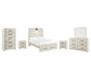 Cambeck Queen Panel Bed with 2 Storage Drawers with Mirrored Dresser, Chest and 2 Nightstands Milwaukee Furniture of Chicago - Furniture Store in Chicago Serving Humbolt Park, Roscoe Village, Avondale, & Homan Square