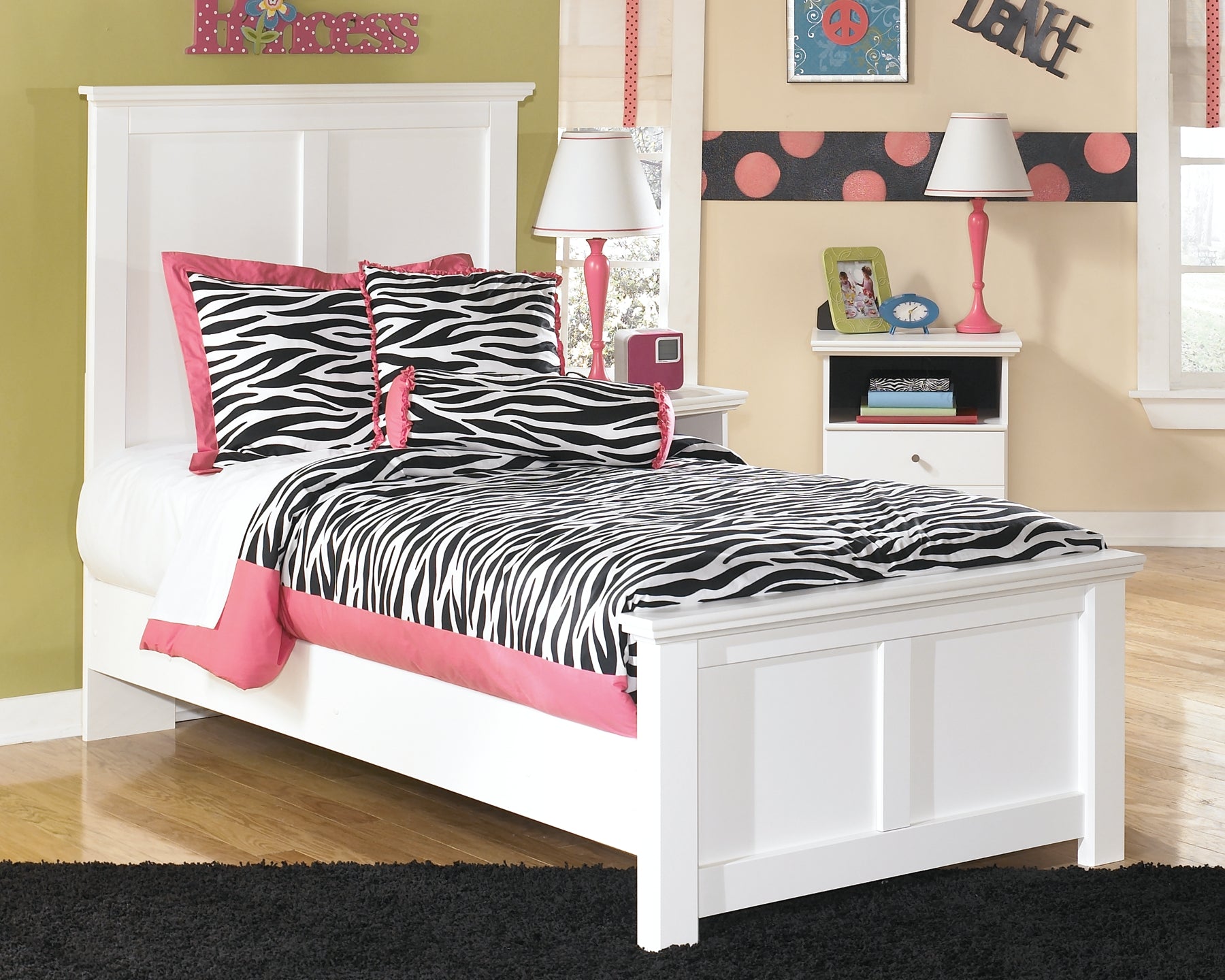 Bostwick Shoals Twin Panel Bed with Mirrored Dresser and 2 Nightstands Milwaukee Furniture of Chicago - Furniture Store in Chicago Serving Humbolt Park, Roscoe Village, Avondale, & Homan Square