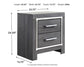 Lodanna Full Panel Bed with 2 Storage Drawers with Mirrored Dresser, Chest and 2 Nightstands Milwaukee Furniture of Chicago - Furniture Store in Chicago Serving Humbolt Park, Roscoe Village, Avondale, & Homan Square