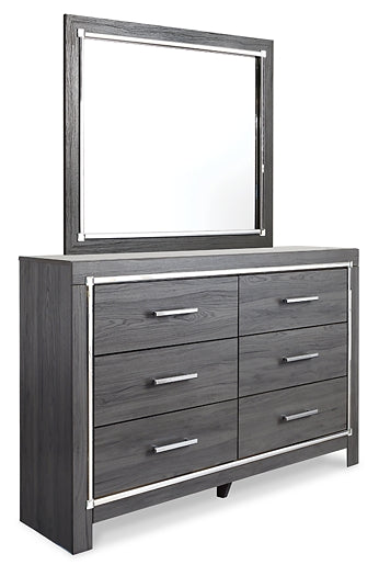 Lodanna Full Panel Bed with 2 Storage Drawers with Mirrored Dresser and 2 Nightstands Milwaukee Furniture of Chicago - Furniture Store in Chicago Serving Humbolt Park, Roscoe Village, Avondale, & Homan Square