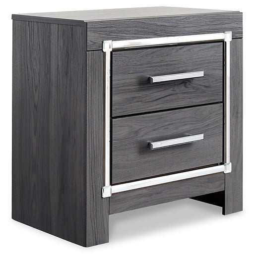 Lodanna Full Panel Bed with 2 Storage Drawers with Mirrored Dresser and 2 Nightstands Milwaukee Furniture of Chicago - Furniture Store in Chicago Serving Humbolt Park, Roscoe Village, Avondale, & Homan Square