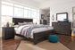 Brinxton King Panel Bed with Mirrored Dresser and 2 Nightstands Milwaukee Furniture of Chicago - Furniture Store in Chicago Serving Humbolt Park, Roscoe Village, Avondale, & Homan Square