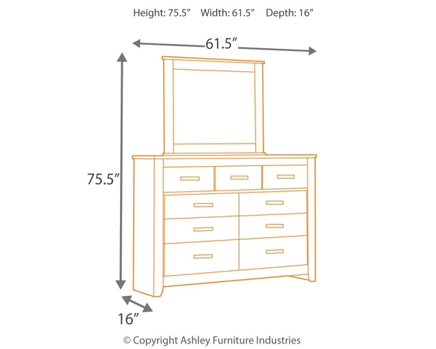 Brinxton King Panel Bed with Mirrored Dresser and 2 Nightstands Milwaukee Furniture of Chicago - Furniture Store in Chicago Serving Humbolt Park, Roscoe Village, Avondale, & Homan Square