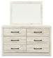 Cambeck Twin Panel Bed with 4 Storage Drawers with Mirrored Dresser, Chest and 2 Nightstands Milwaukee Furniture of Chicago - Furniture Store in Chicago Serving Humbolt Park, Roscoe Village, Avondale, & Homan Square