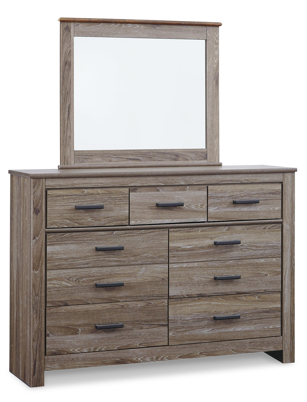 Zelen Full Panel Bed with Mirrored Dresser, Chest and Nightstand Milwaukee Furniture of Chicago - Furniture Store in Chicago Serving Humbolt Park, Roscoe Village, Avondale, & Homan Square